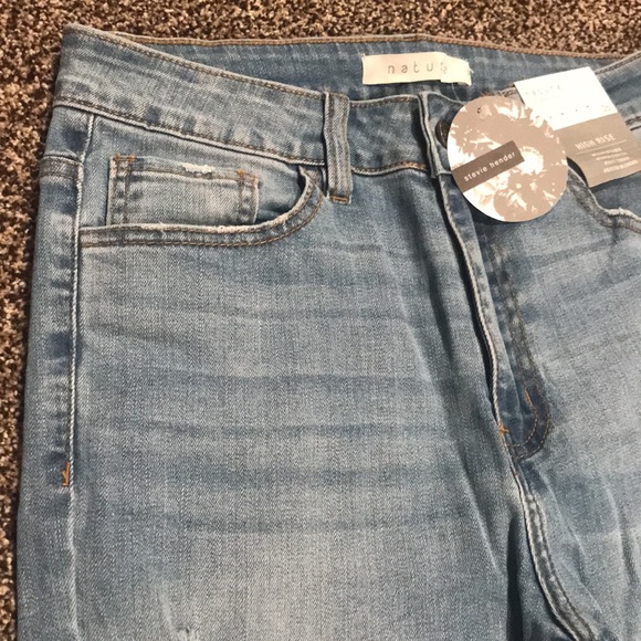 Nature Stevie Hender High Rise Destroyed Mom Jeans - Picture 2 of 9